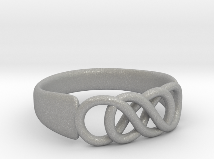 Double Infinity Ring 16.5mm size 6 3d printed