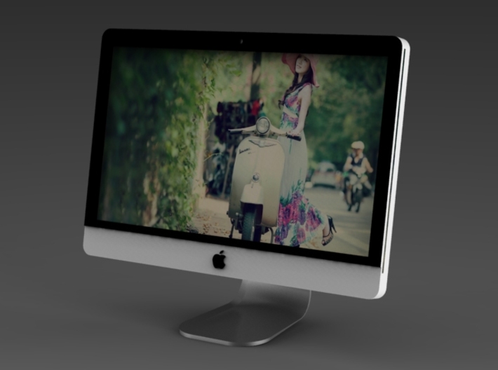 Apple iMac GR - Portrait 3d printed