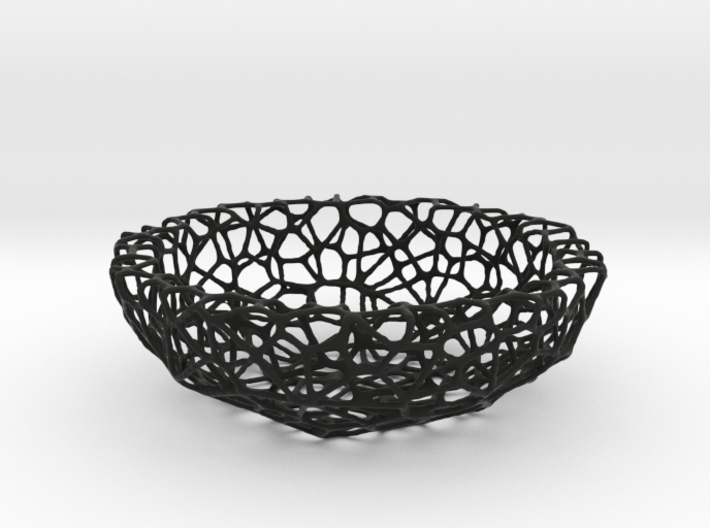 Fruit bowl (22 cm) - Voronoi-Style #1 3d printed