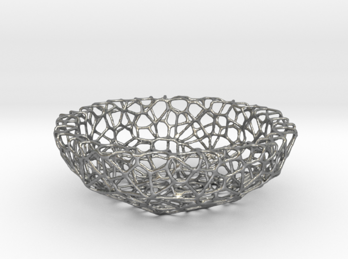 Mini shell / bowl (6 cm) - Voronoi-Style #1 3d printed