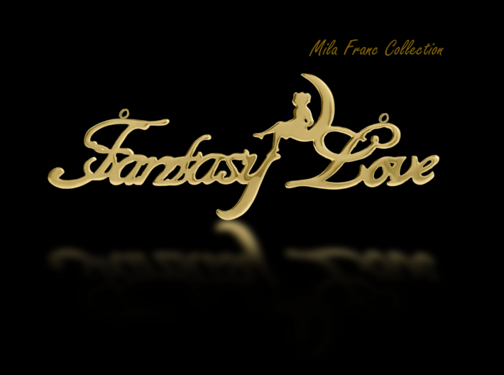 Fantasy Love® Pendant 3d printed Photo of Gold Pendant