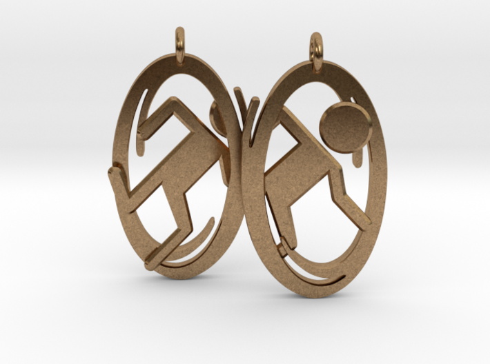 Portal Earrings 3d printed