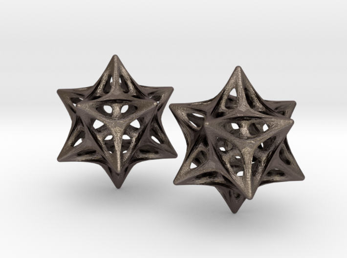 Softened Stellated Dodecahedron Star 3d printed