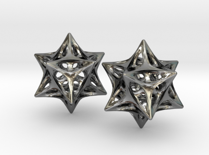 Softened Stellated Dodecahedron Star 3d printed