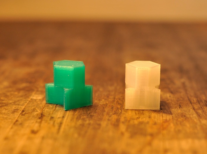 Foldable Chess Set Pieces (16 Pieces) 3d printed Bishop