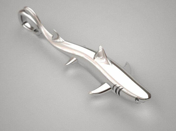 Shark Pendant 3d printed shark-pendant