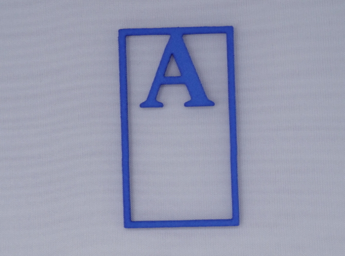 Bookmark Monogram. Initial / Letter A  3d printed 