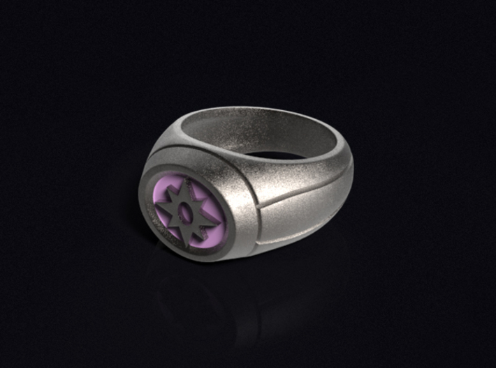 Violet Lantern Ring 3d printed 3D render of the ring. Does not come with enamel paint applied.