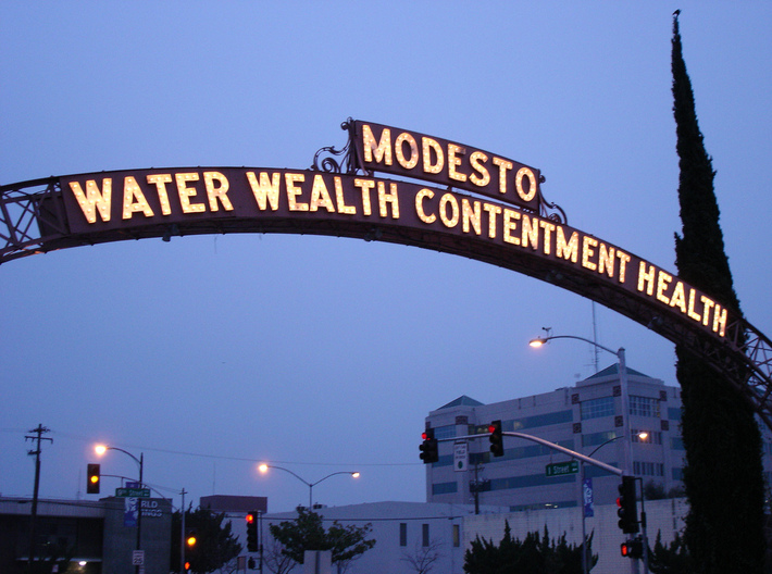 MODESTO ARCH SIGN 1:48 3d printed 