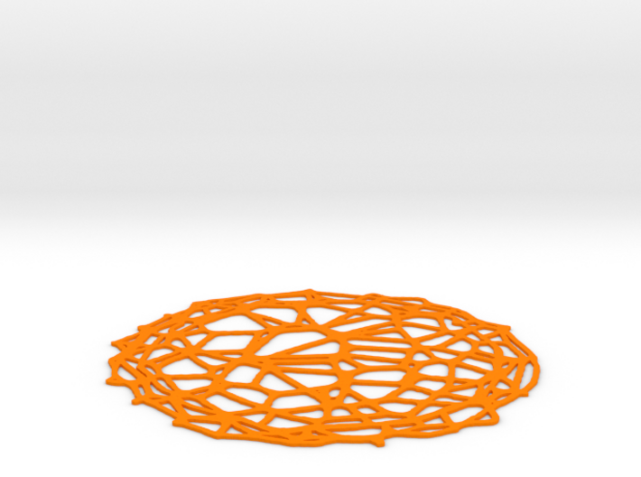 Coaster - Voronoi #4 (13 cm) 3d printed
