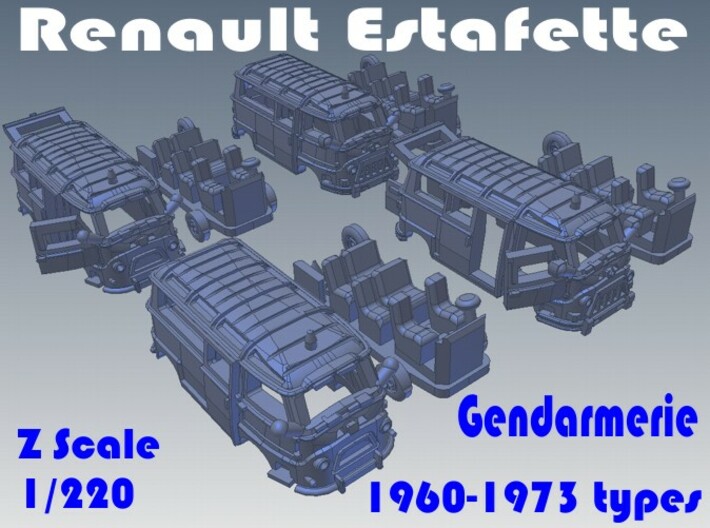 1-220 R-Estafette Gendarmerie SET 3d printed