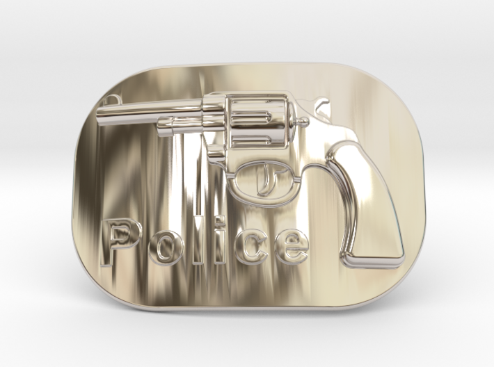 Colt Police Belt Buckle 3d printed