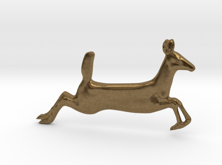 Running Fawn Pendant 3d printed