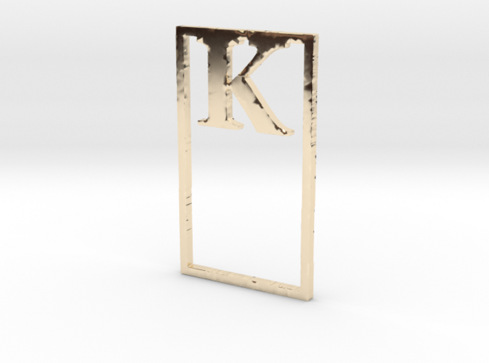 Bookmark Monogram. Initial / Letter K 3d printed