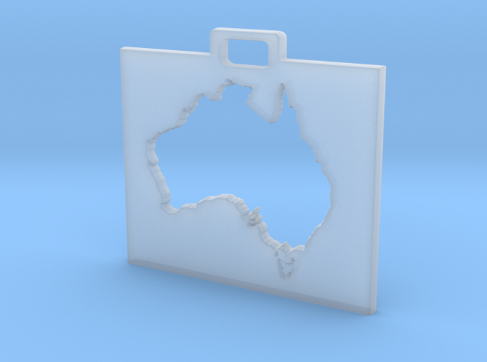 Australia Keychain 3d printed