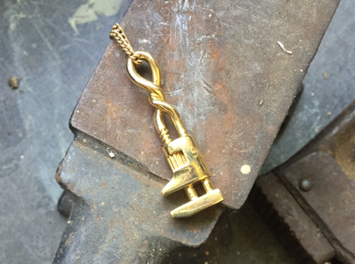 Wrench Pendant 3d printed 