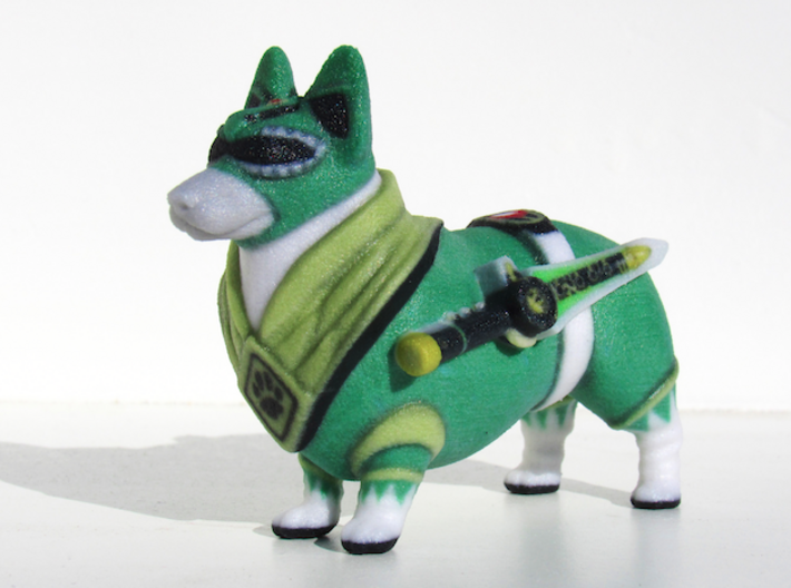 Green Ranger Corgi 3d printed