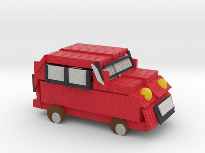 Red Car 3d printed