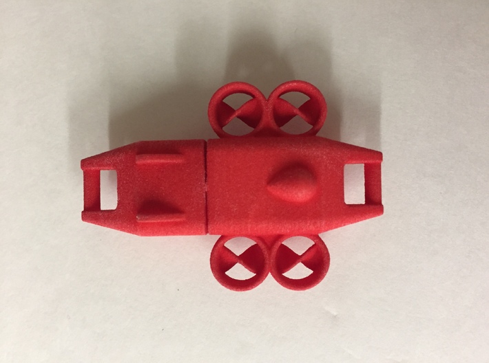 Keychain Ducted Fan Quadcopter 3d printed Picture of part