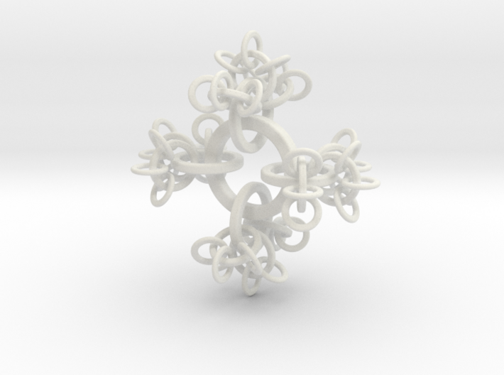 Linked fractal Loops 3d printed