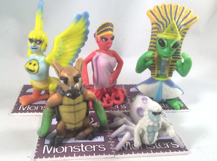 2 Inch Monsters: Batch 11 3d printed 
