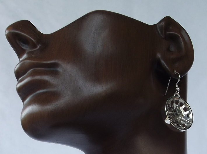 Low Tenor &quot;Void&quot; steelpan earrings 3d printed