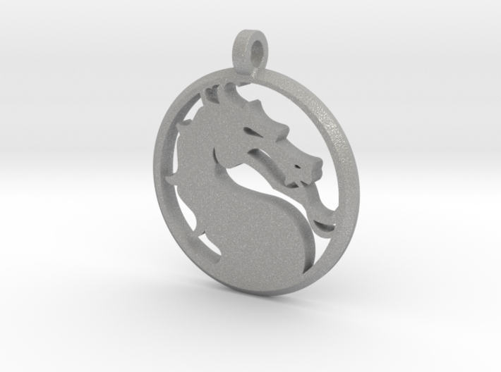 Mortal Kombat Medallion 2&quot; (with Cord Hole) 3d printed