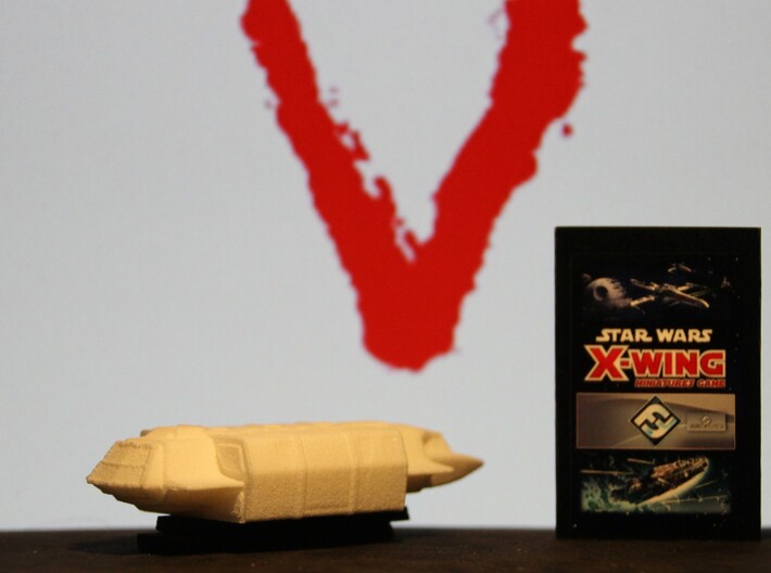 Squad Shuttle in Flight (V, The Visitors), 1/270 3d printed 