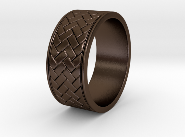 weave ring V1 Size 9.5 3d printed