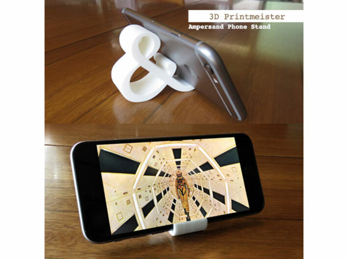 Ampersand iPhone Stand 3d printed Ampersand iPhone Stand
