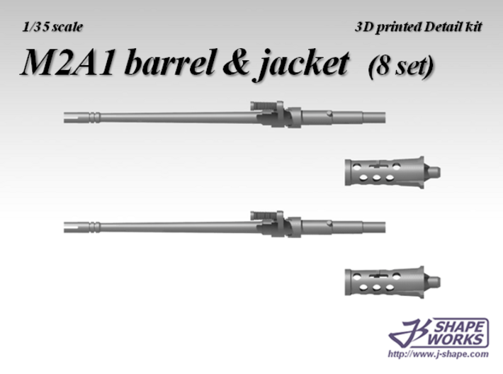 1/35 M2A1 Barrel &amp; Jacket (8 set) 3d printed