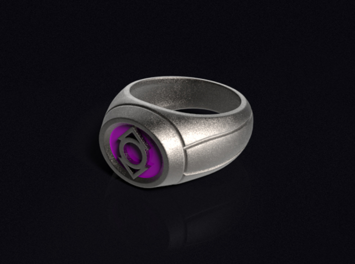 Indigo Lantern Ring 3d printed 3D render of the ring. Does not come with enamel paint applied.