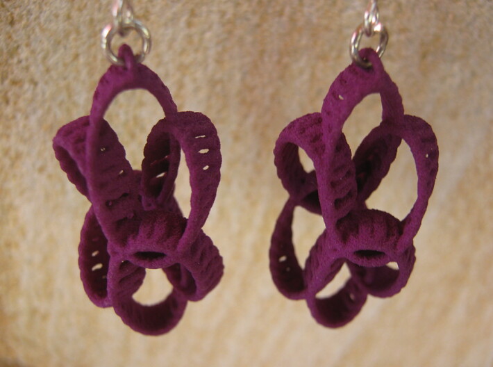 Clelie Chain 1 Earrings 3d printed 