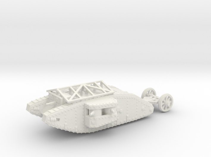 1/160 Mk.I Female tank with grenade roof 3d printed