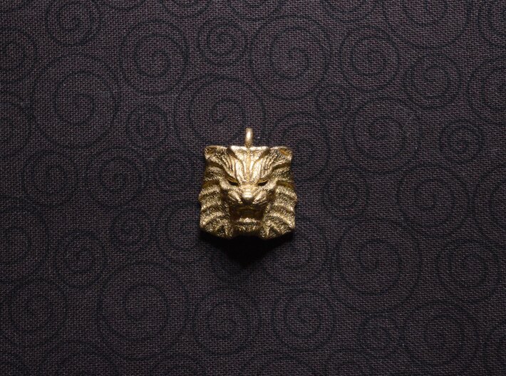 Lion Small Pendant 3d printed 