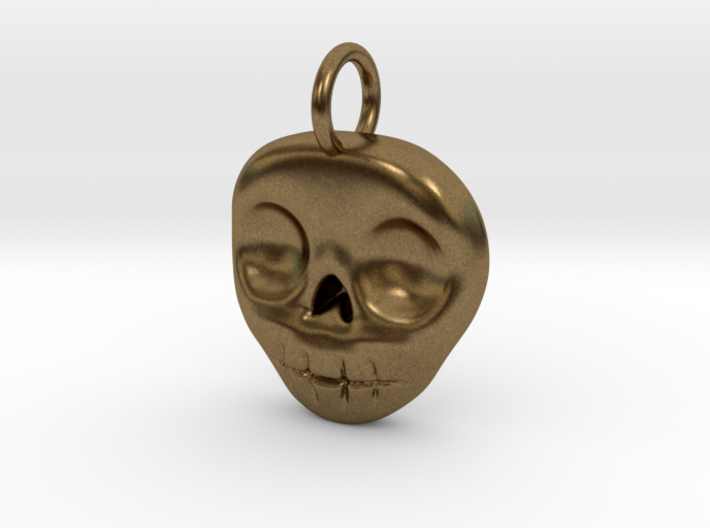 Skull Necklace/Earring pendant 3d printed