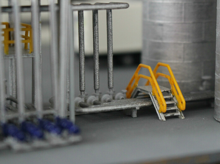 N Scale Chemical Storage Installation Pt 1/2 3d printed Crossover stairs available separately