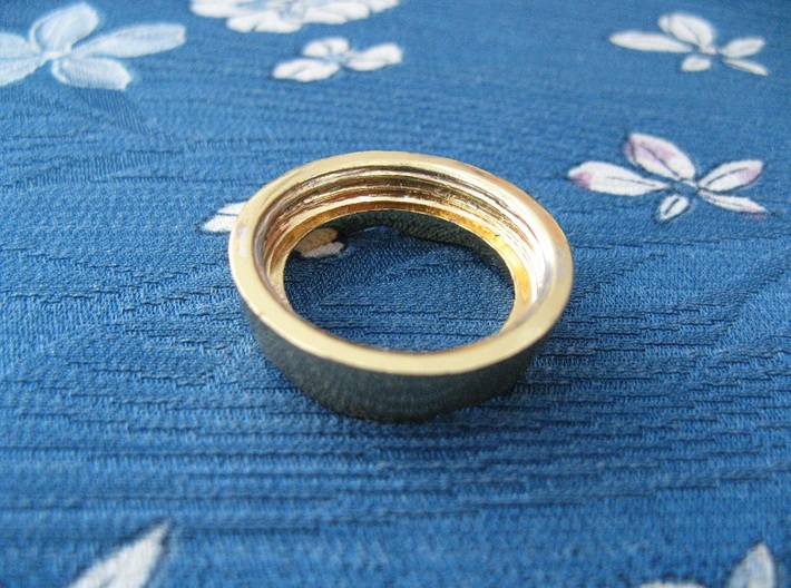 Ag Torch: Brass Bezel Ring (3 of 4) 3d printed 
