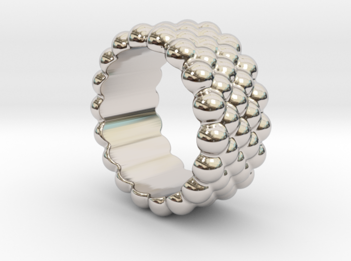 Bubbles Round Ring 31 – Italian Size 31 3d printed