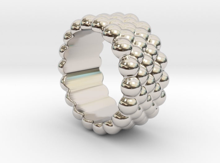 Bubbles Round Ring 32 – Italian Size 32 3d printed