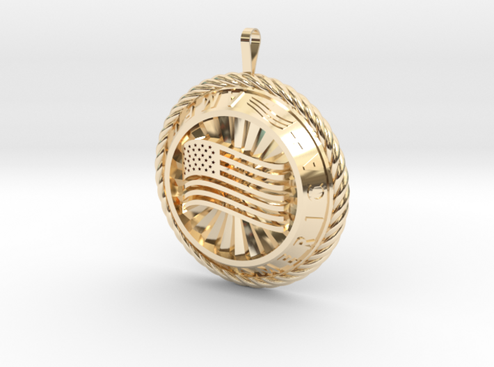 America Medalion 3d printed