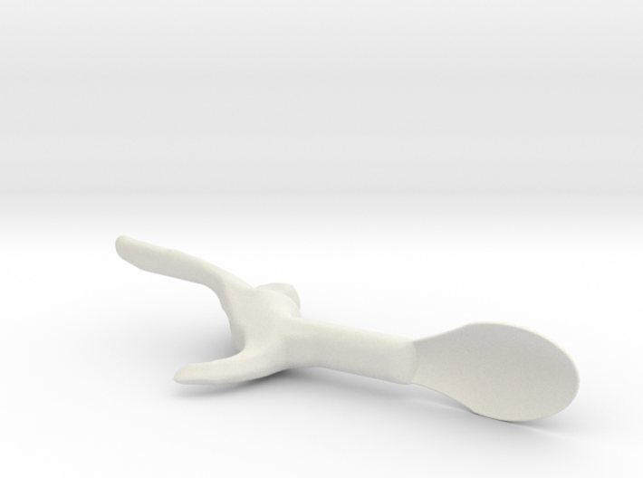 Right Hand Small Spoon 3d printed