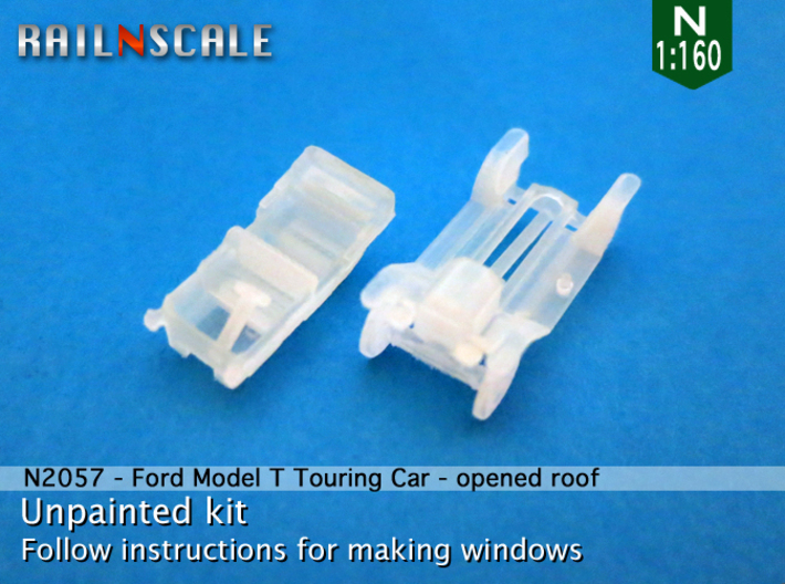 Ford Model T - opened roof (N 1:160) 3d printed 