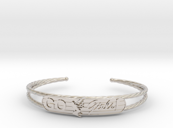 Go Girls Bracelet 3d printed