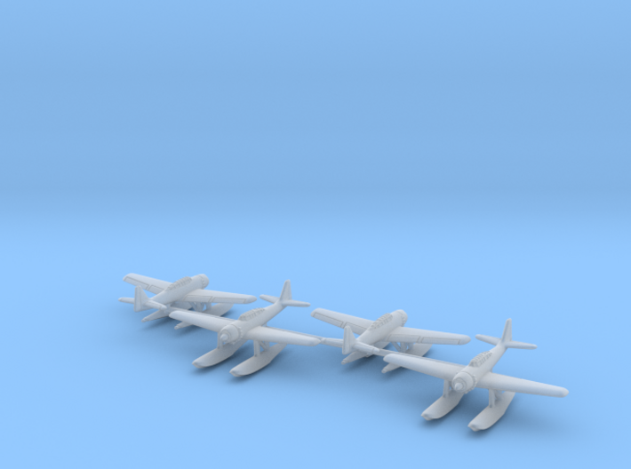 Aichi E16A1 Zuiun (Paul) 4 airplanes 1/500 3d printed