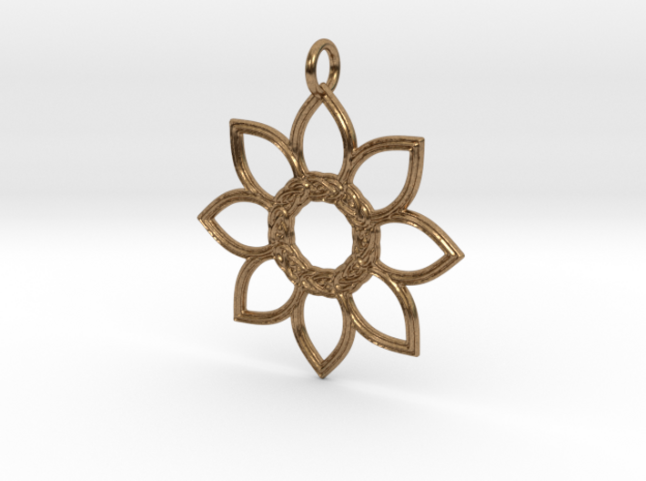 Celtic Flower Pendant 3d printed