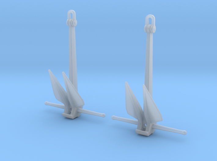 1/72 Anchors, Destroyer (5000 lbs.) 3d printed 