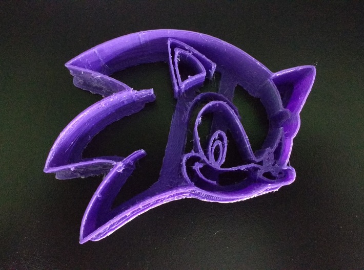 Sonic The Hedgehog Cookie Cutter 3d printed 