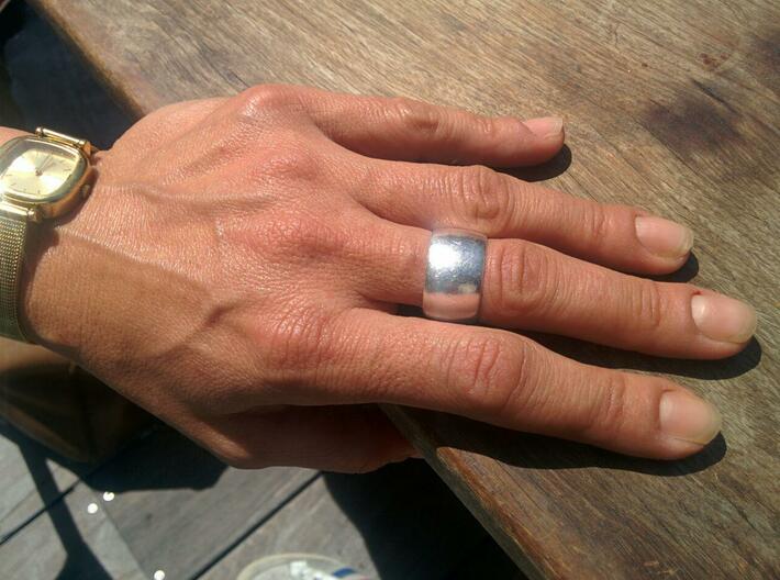 RING 19 mm 3d printed Silver