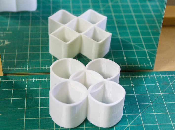 Ambiguous Cylinders : Five Rings 3d printed